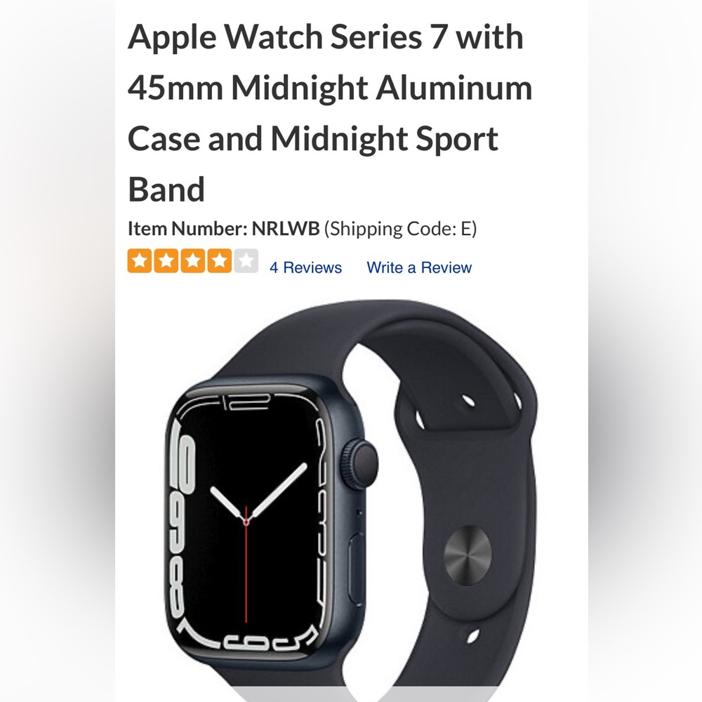 Selling barely used Apple Watch Series 7